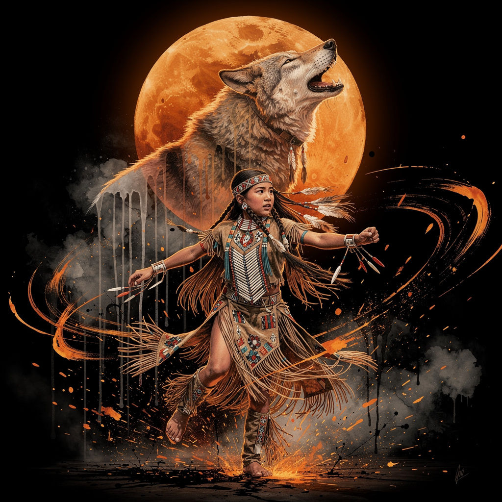 Daughter of the Blood Moon  by @Shywolf