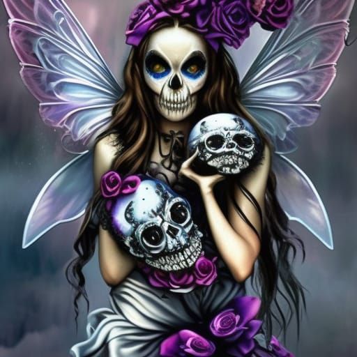 Death Fairy - AI Generated Artwork - NightCafe Creator