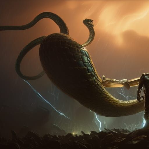 Thor Battles the World Serpent