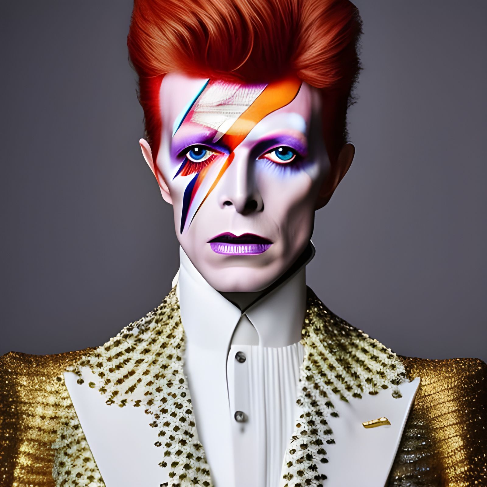 David Bowie as Ziggy Stardust 👨🏼‍🎤  by @avionesplateados 