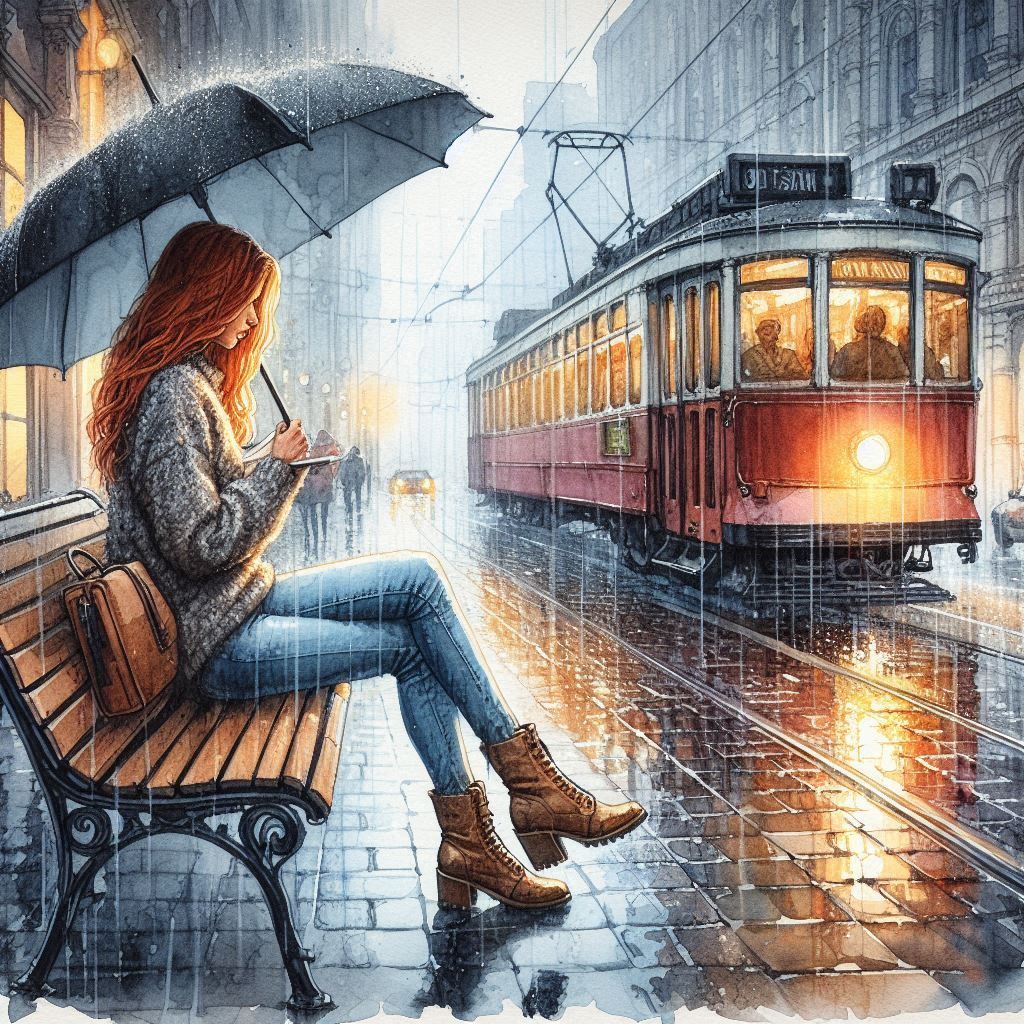 Soggy morning commute