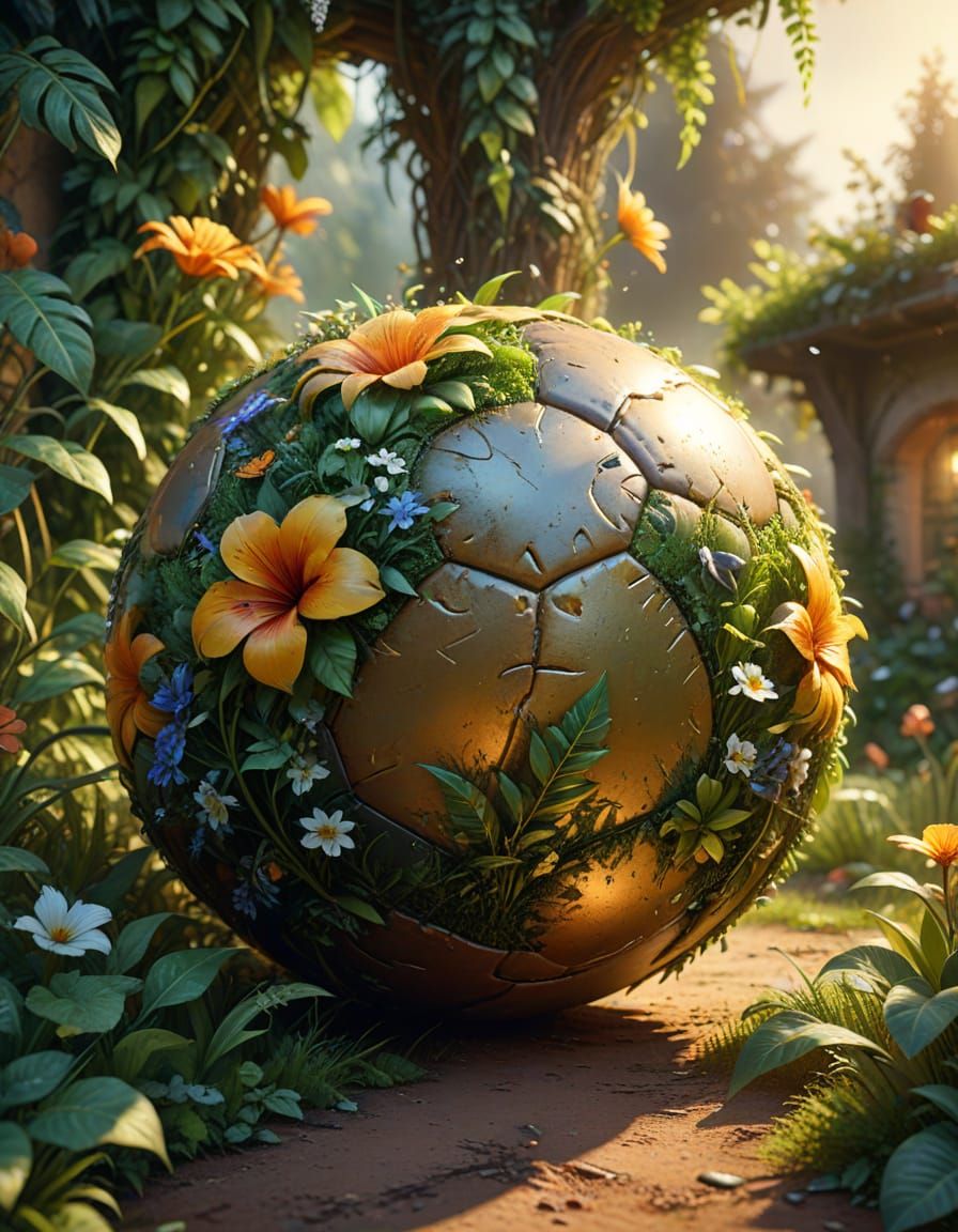 Fantasy Football Concept Art in Watercolor Style