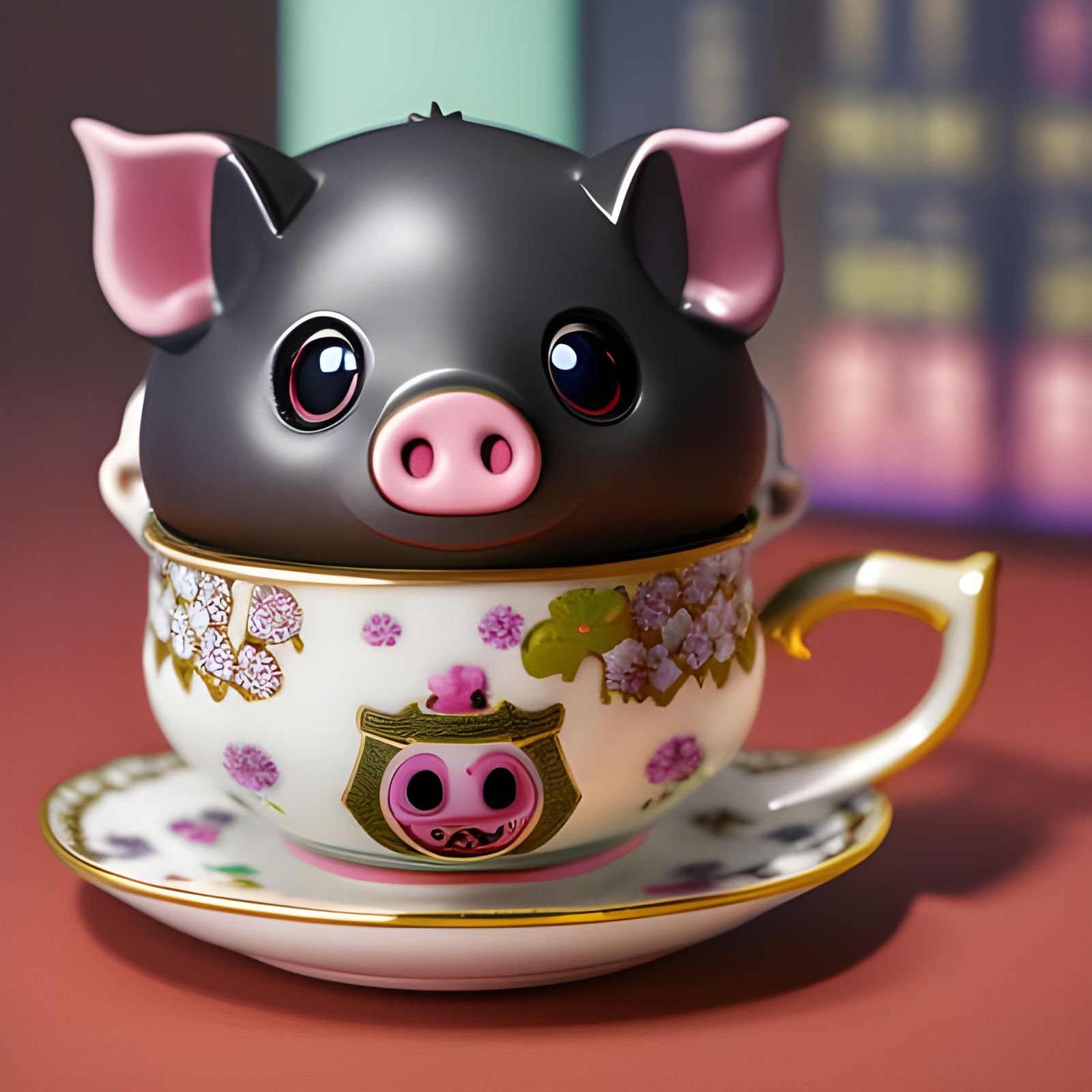 Tea Cup Pig >.