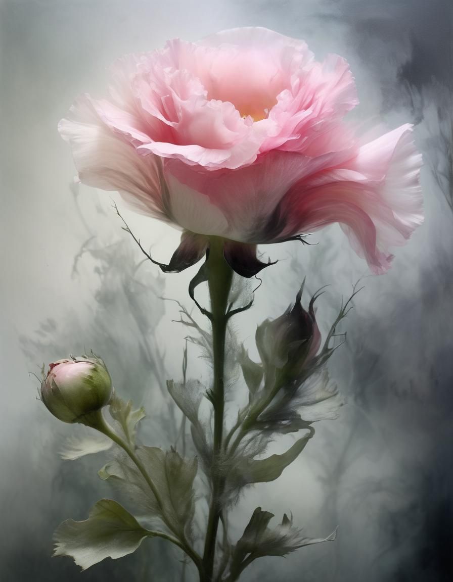 pink eustoma   by @Svitlana