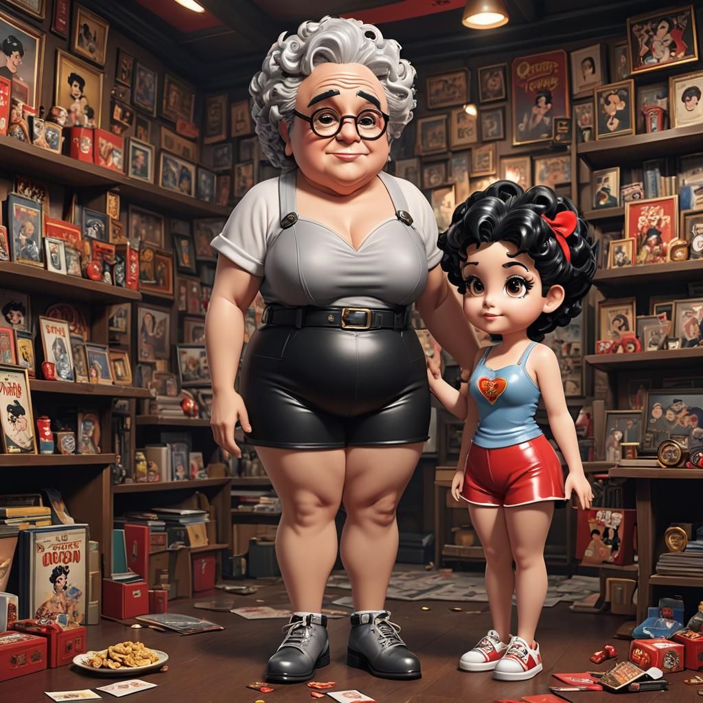 Danny DeVito and betty boop put together - AI Generated Artwork - NightCafe  Creator