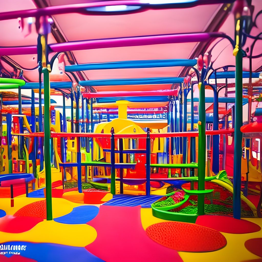 Never ending insane indoor playplace AI Generated Artwork NightCafe