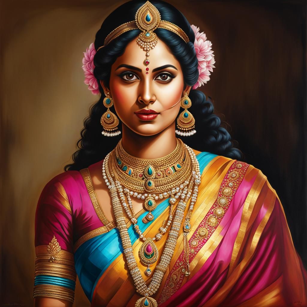 Indian woman - AI Generated Artwork - NightCafe Creator