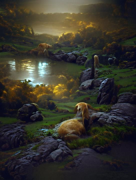 Golden Retriever Resting
