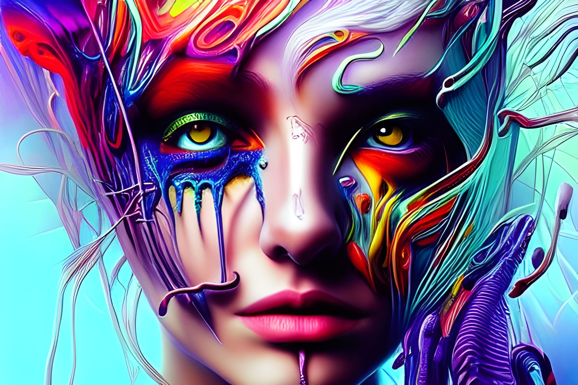 Psytrance Girl - AI Generated Artwork - NightCafe Creator