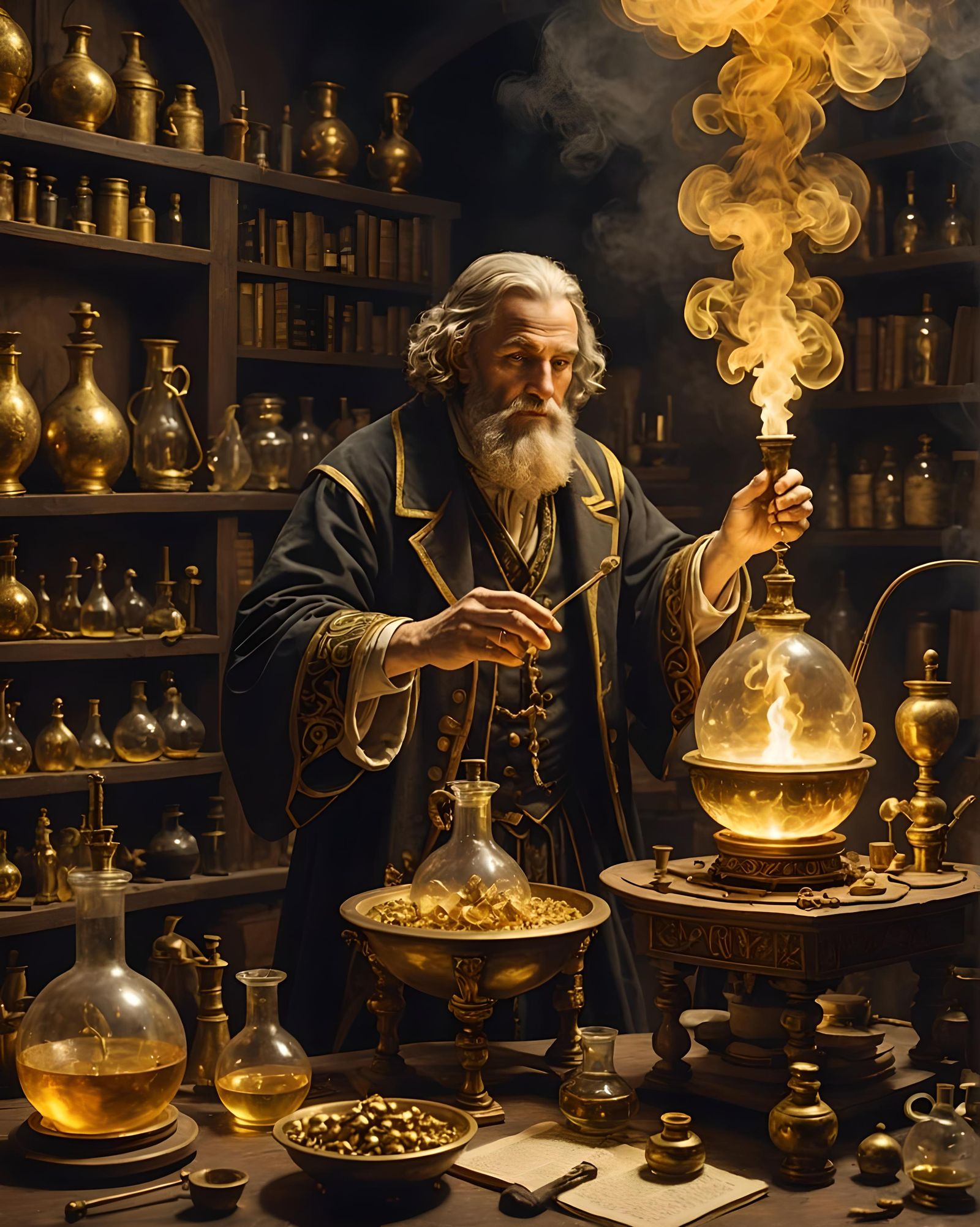 Alchemy of Gold : The Secret Workshop  by @APOLLO