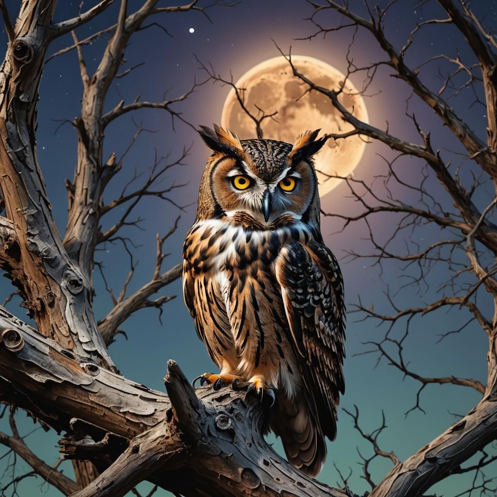 Mid-night owl  by @Hippie Child