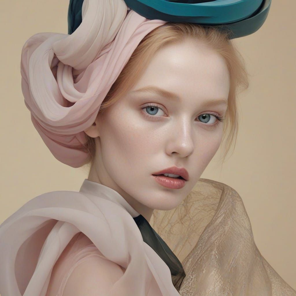 Vibrant, Multilayered Portrait in Soft Focus