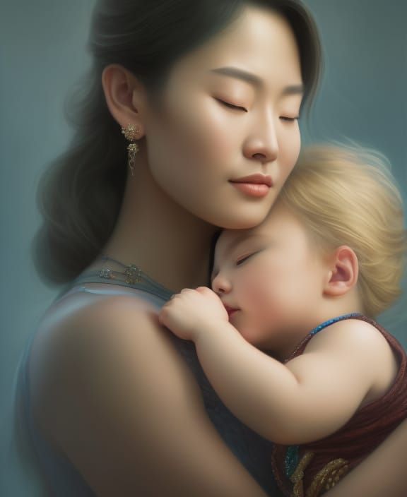 A mother’s embrace