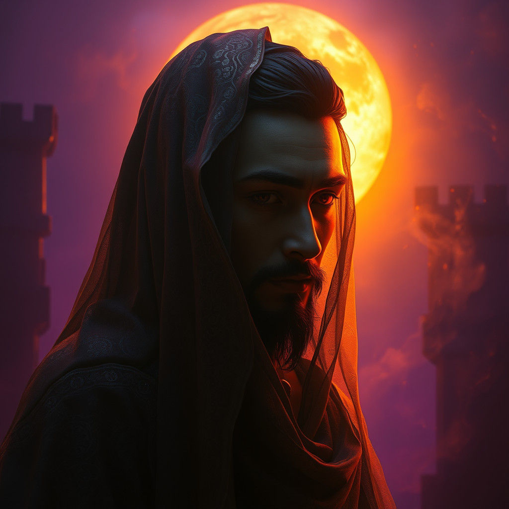 Mystical Figure in Dark Fantasy Realm