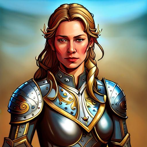 Medieval lady knight