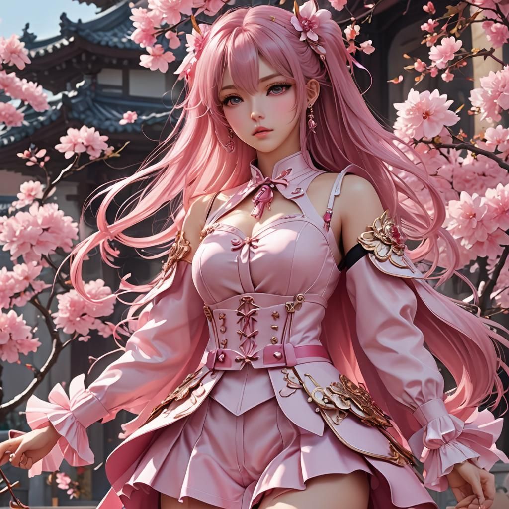 Create beautiful pink outfit