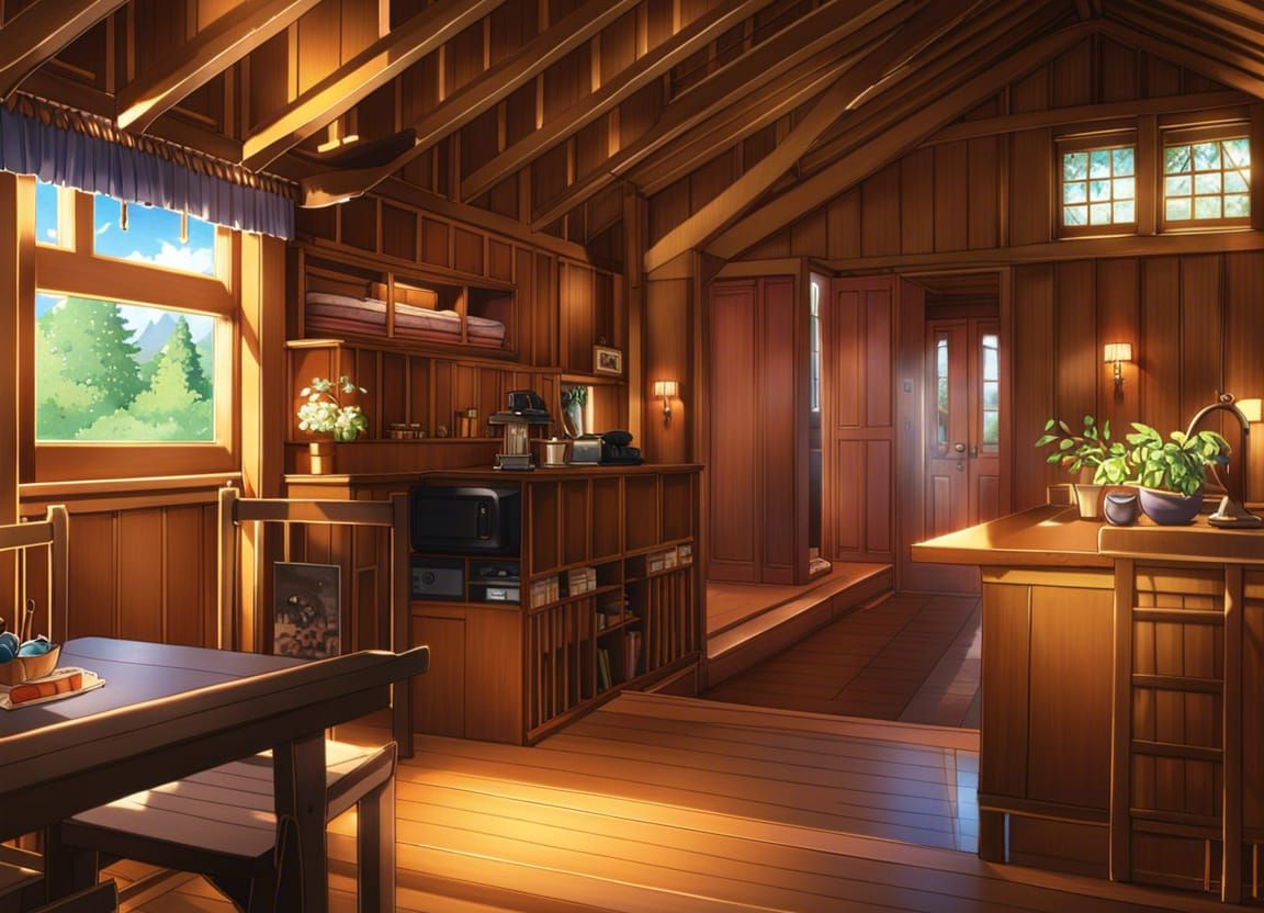 anime background cottage