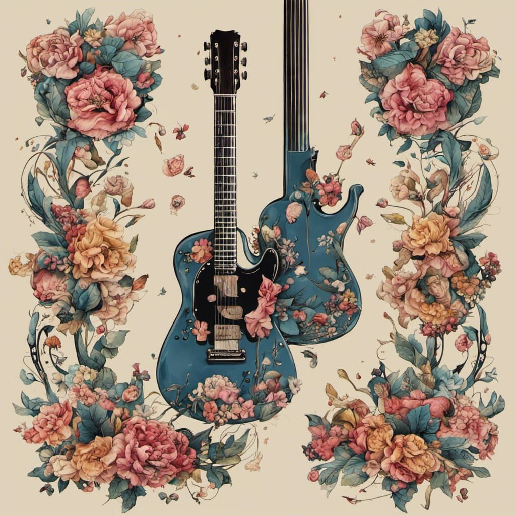 Guitar gun flower