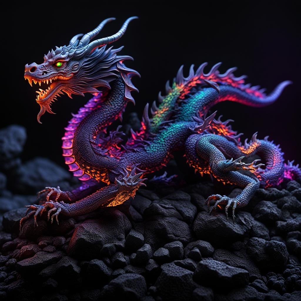 Colorful Mini Chinese Dragon