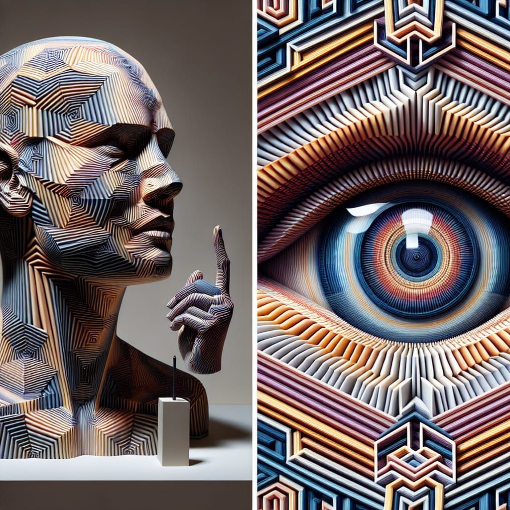 tell me straight by 3D sculptural  performance artist "Cocyt...