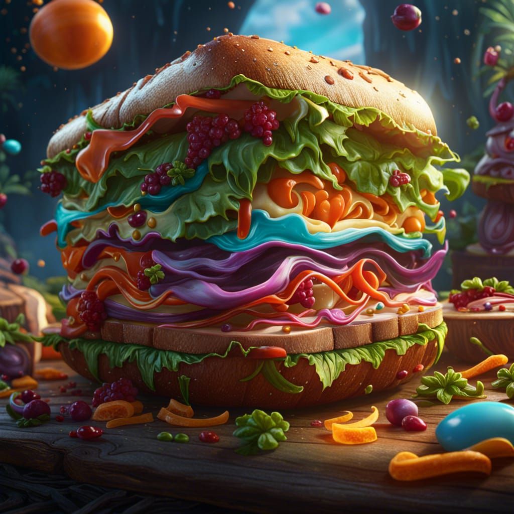 Wacky sandwich with soap