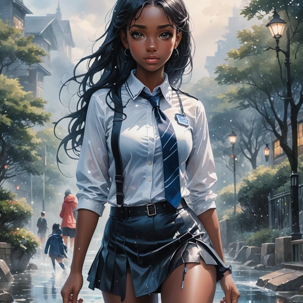 In the rain