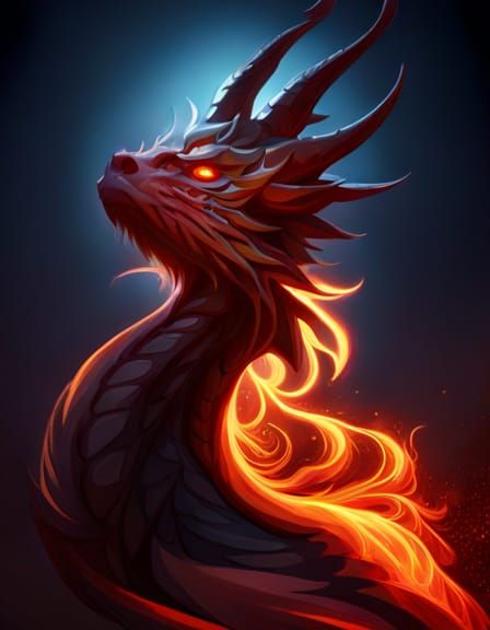 Demon Dragon - Ai Generated Artwork - Nightcafe Creator