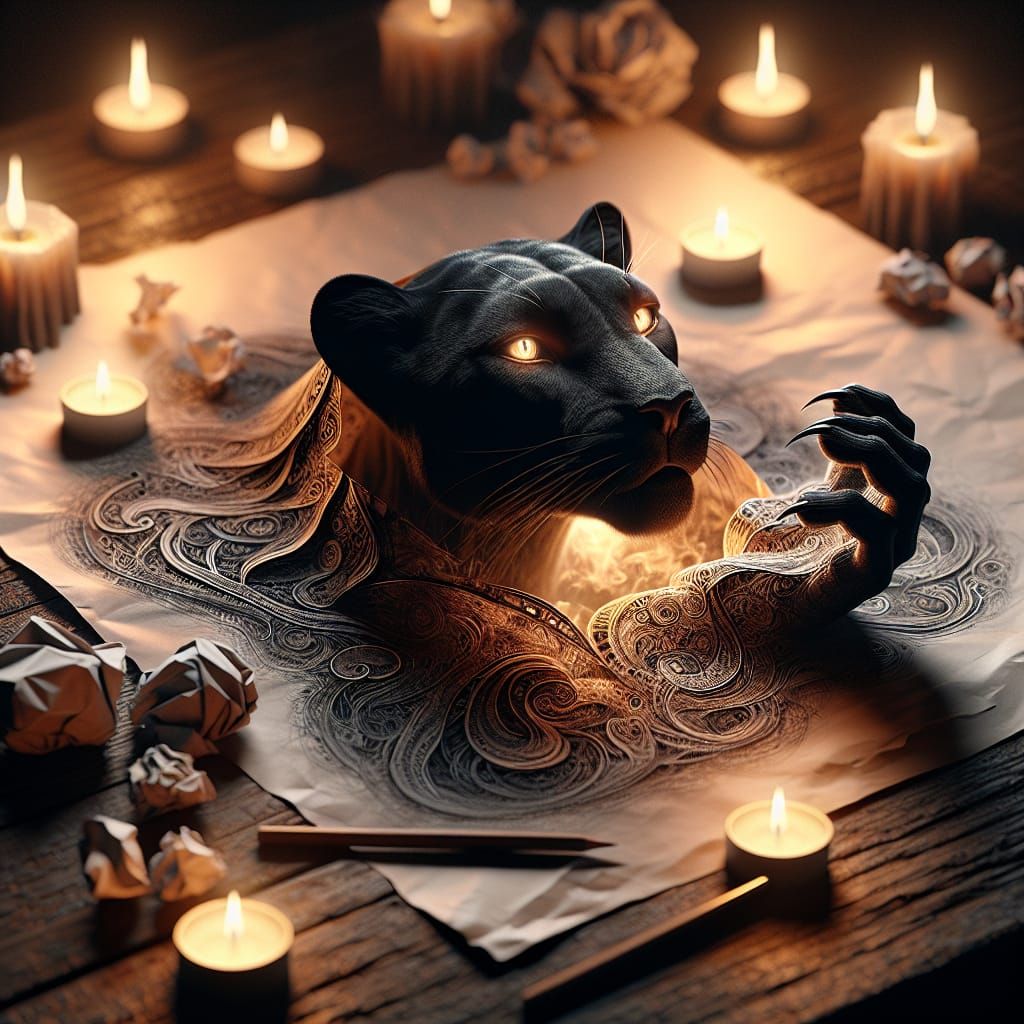 Black Panther drawing ...  by @ViMa