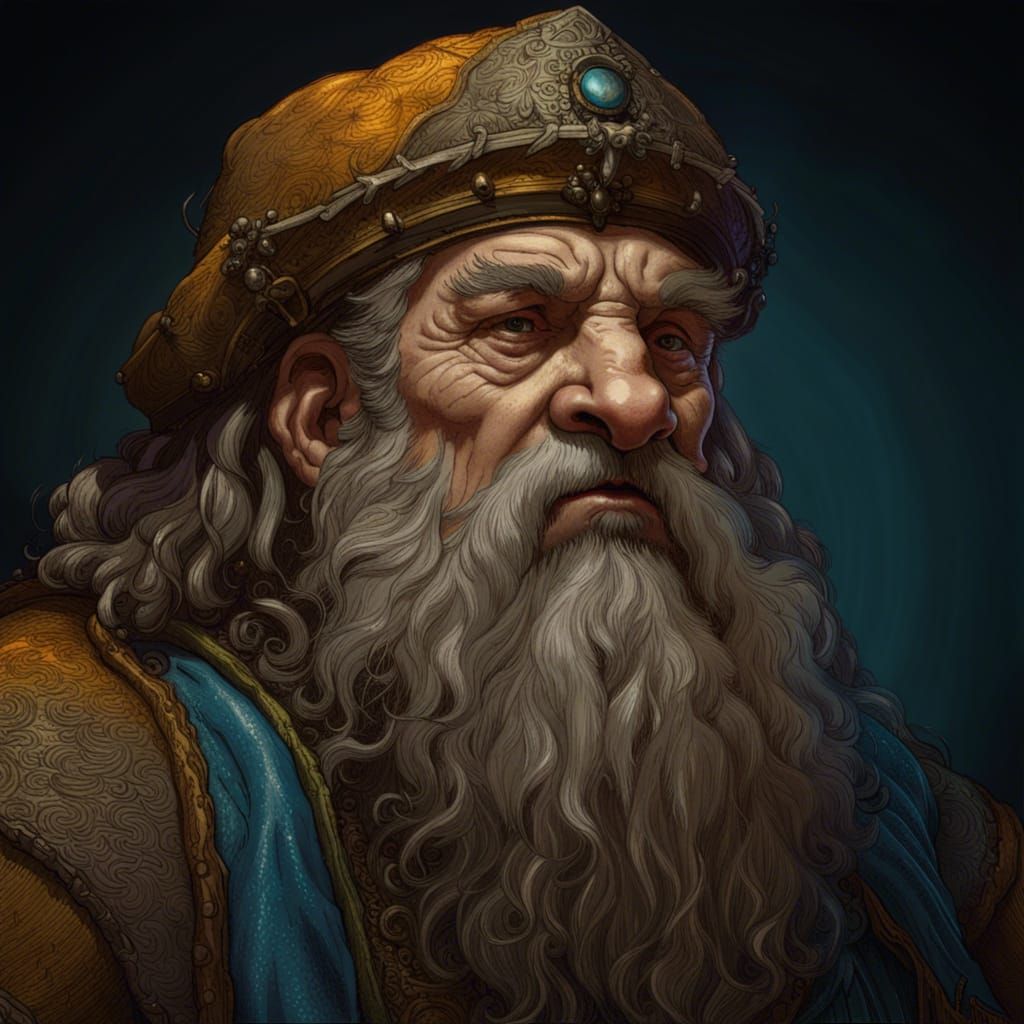 Grizzled Dwarf Priest - Ai Generated Artwork - Nightcafe Creator