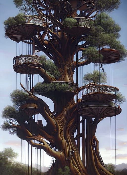 plz evolve with #treehouse #openprompt #dddauber #artofart a...