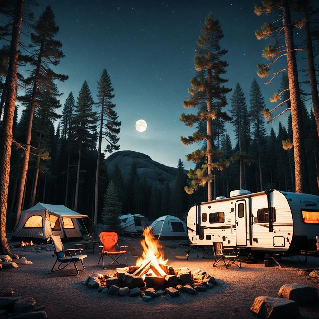 Perfect camping set up