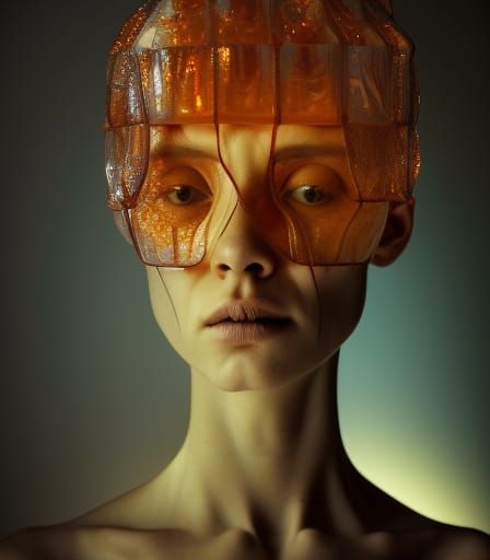Anxiety Encased in Resin: Hyperrealistic National Geographic...