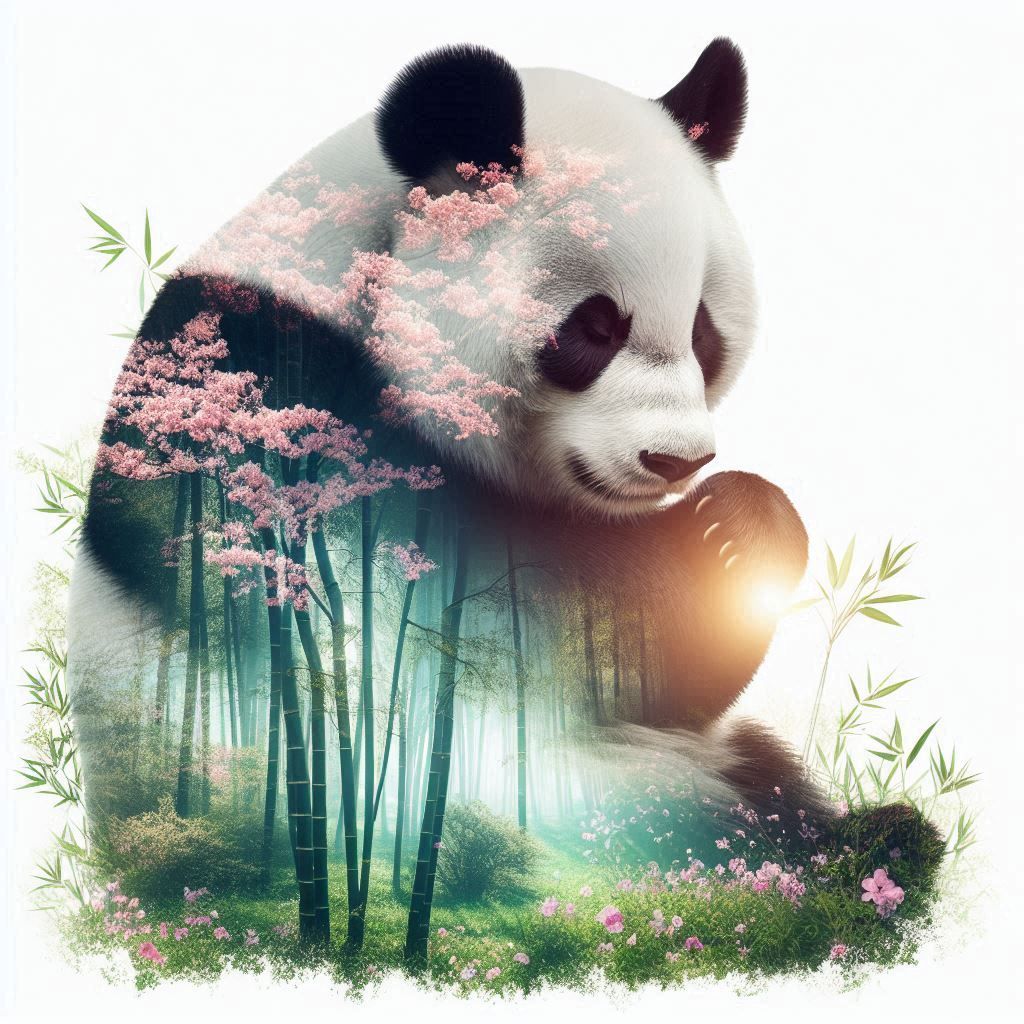 double exposure beautiful fantasy portrait landscape..