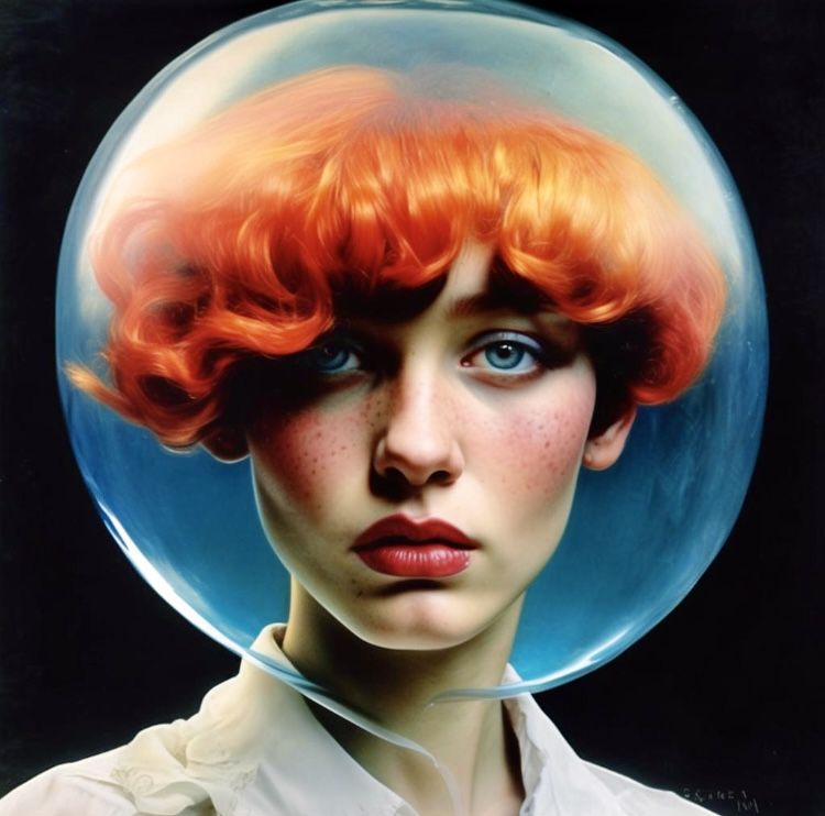 In a world of her own