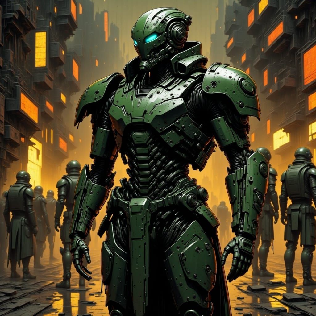 <lora:ProtoFluxArmourGraal:1.0> <lora:FluxLinoGraal:1.0>