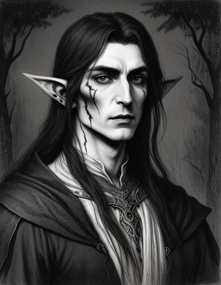 Elven Vampire 8 - AI Generated Artwork - NightCafe Creator