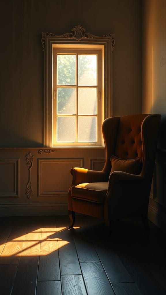 Golden Glow Interior with Delicate Carvings and Twinkling Du...