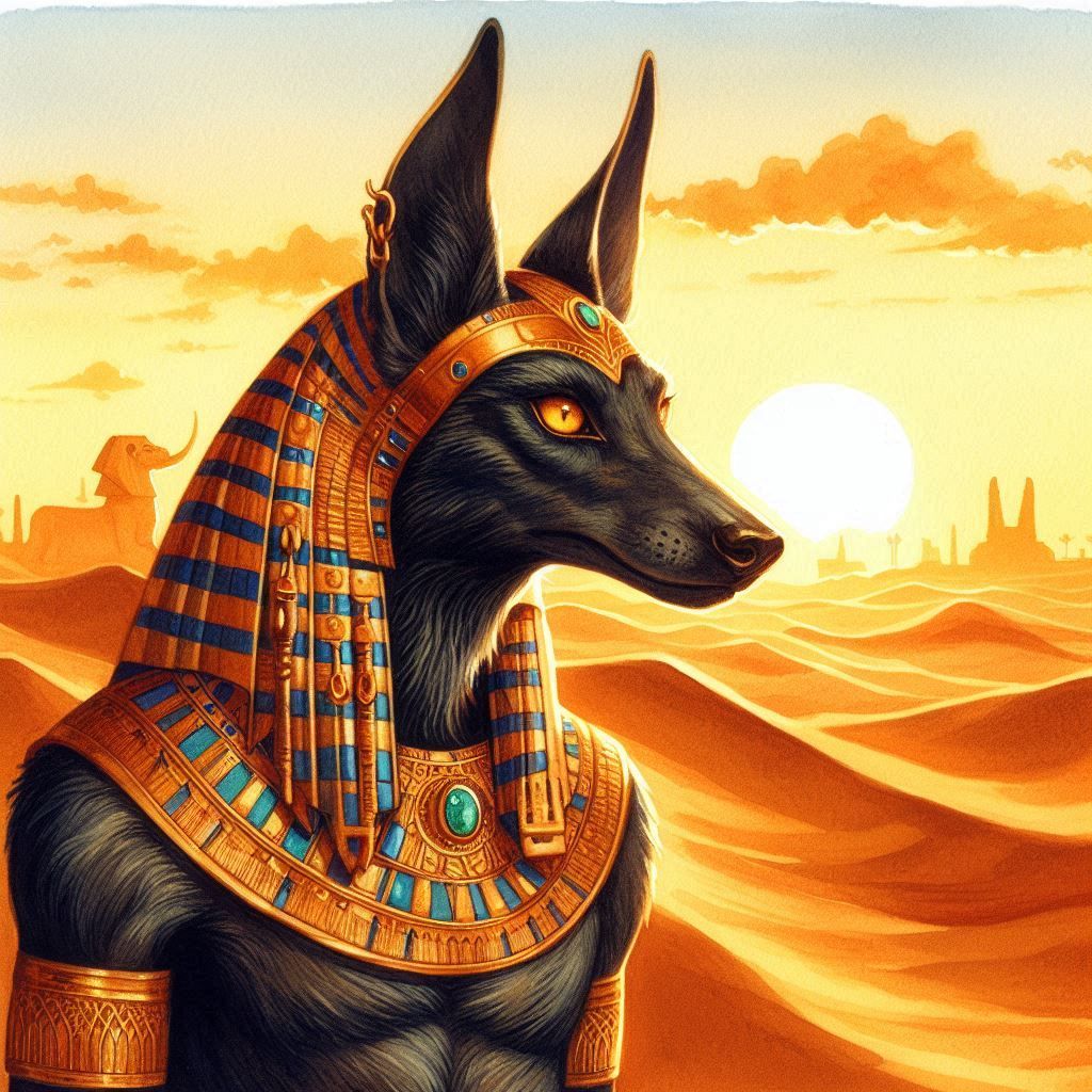 Anubis Enjoying the Sunlight