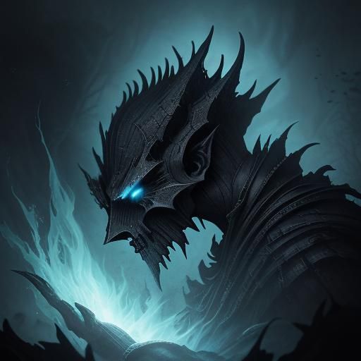 Demonic Creature Emerges in Dark Fantasy Realm