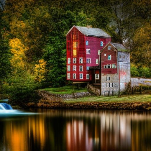 mill by the water
