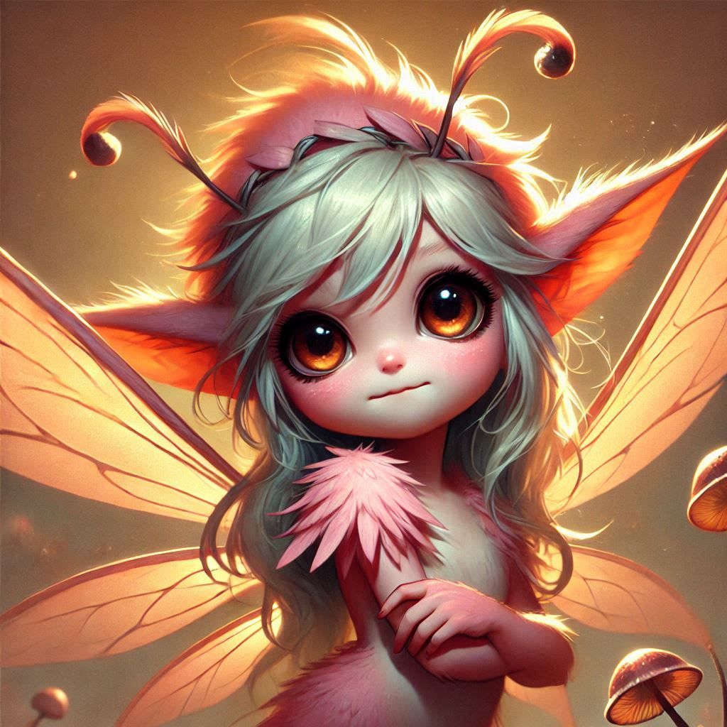 adorable fairy-tale fantasy creature portrait..