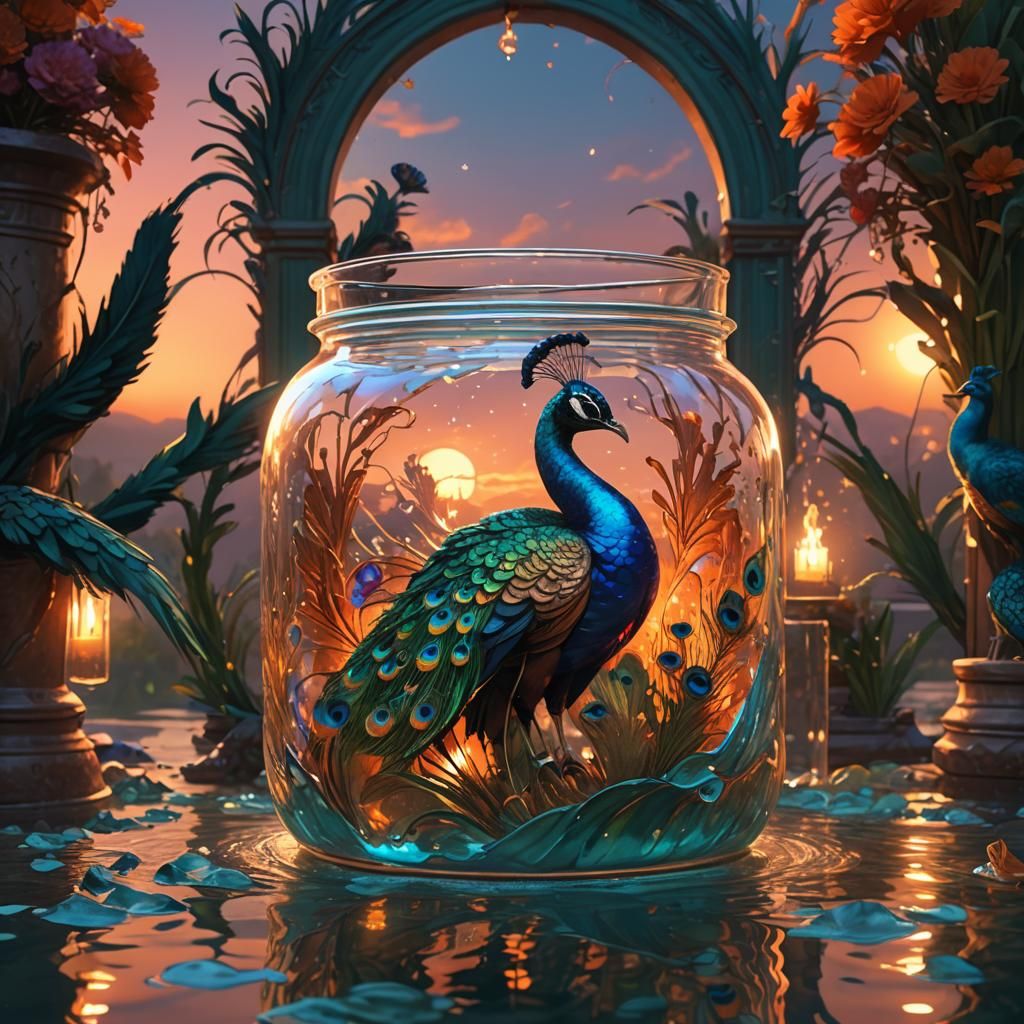 Peacock - AI Generated Artwork - NightCafe Creator