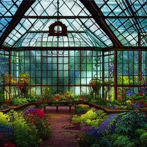 Another Greenhouse - AI Generated Artwork - NightCafe Creator