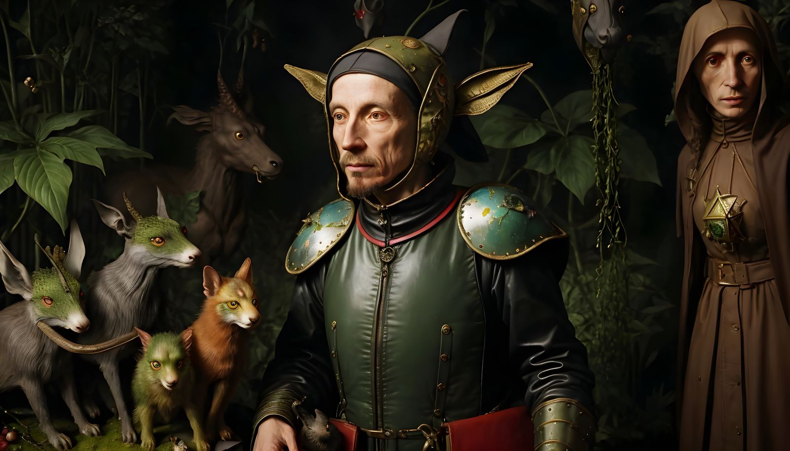 KNIGHT IN ENCHANTD FOREST OF MYTHICAL DREAMS