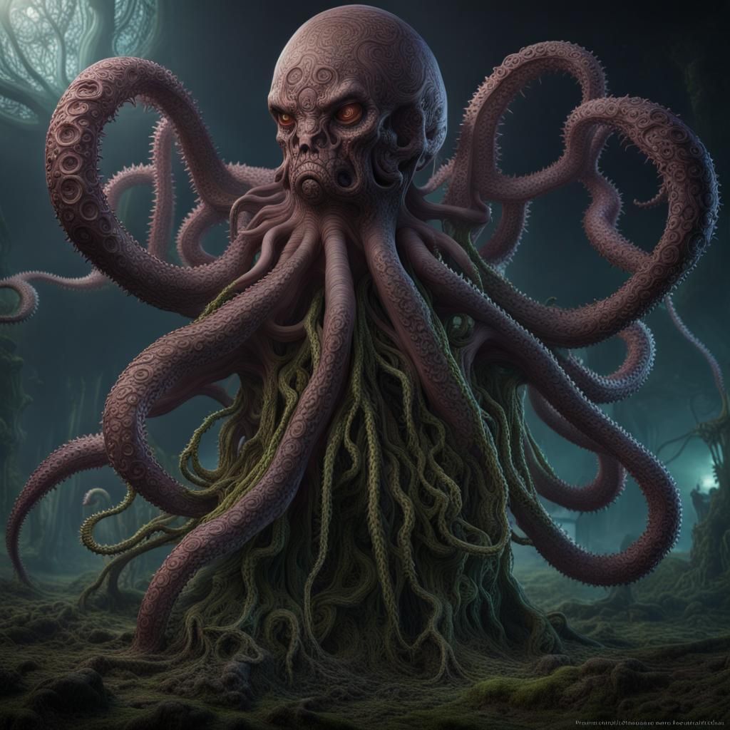 HP Lovecraft, eldritch, elder gods, tentacles, cosmic eldritch settings ...