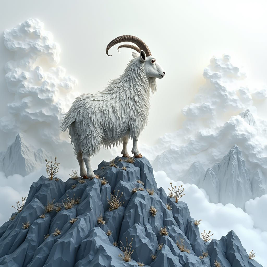 Goat on a Mountaintop