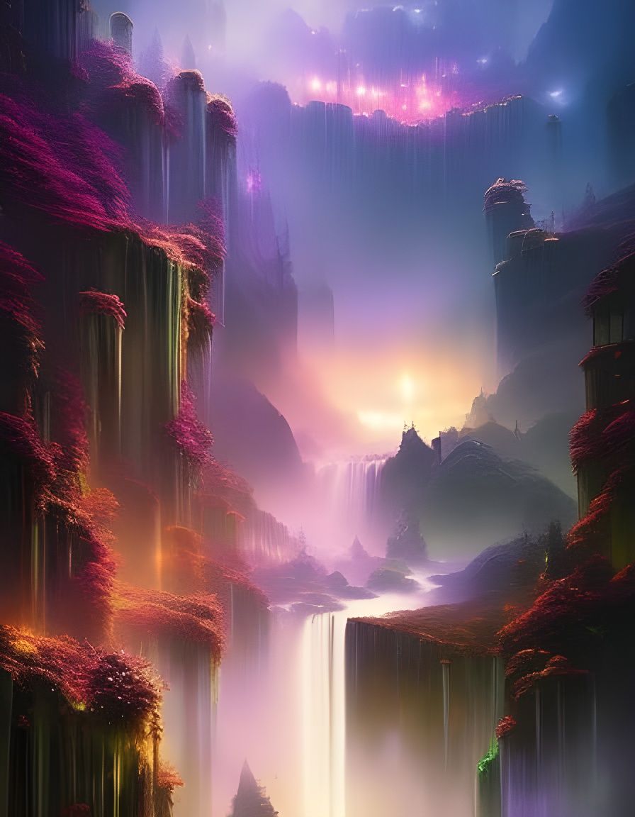 Rock waterfalls