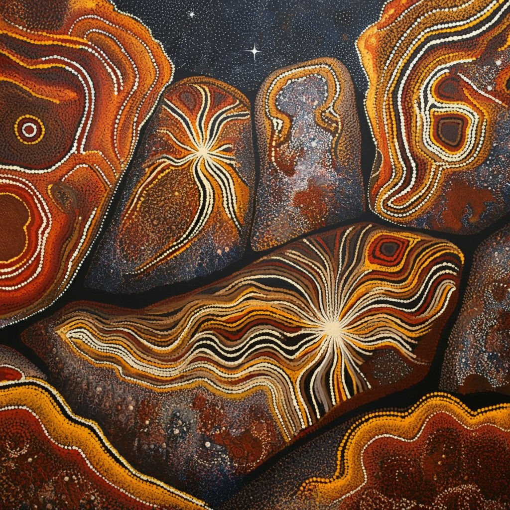 Cosmic Rock Painting