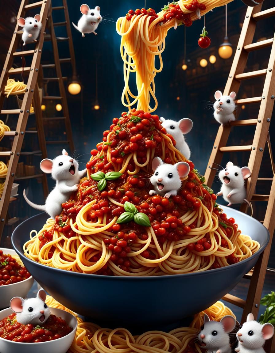 the-mice-adore-their-spag-bol-so-much-they-literally-just-dive-in-on