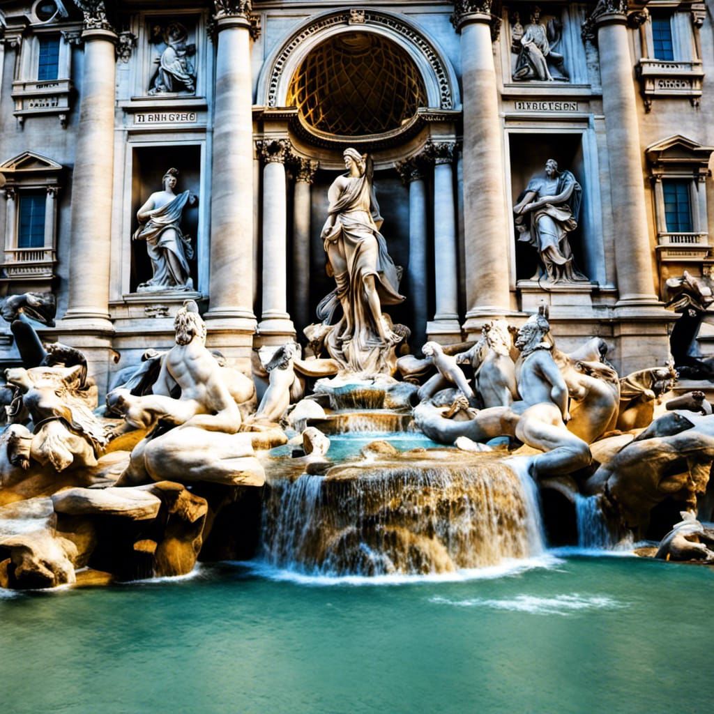Trevi Fountain Italy   by @Poodles and Puddles